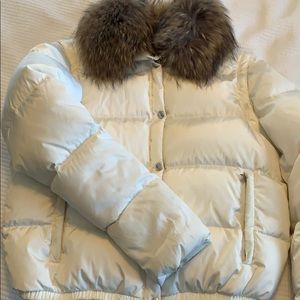 Andrew Marc Down Coat/Vest w/ Raccoon Fur Collar